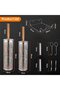 9-Piece BBQ Basket Set - BBQ Grill Cylinder - BBQ Tools - BBQ Accessories - Also For meat & fish - SS - for outdoor picnics, campfires, & camping - 3