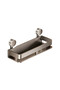 Wall-mounted shelf with suction cup (40cm) - a multi-functional stainless steel shelf suitable for bathroom/kitchen, and detachable.