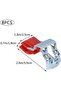 8-piece sink clamp set, recessed sink clamp, sink mounting clamp, kitchen sink clamp, adjustable through-hole screw installation. - 2
