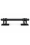 Angled Brass Pulling Arm |   400 mm |   Oxide Black |   Modern Design