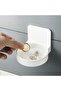 2-Pack Self-Adhesive Wall-Mount Bathroom Cup Holder & Organizer Shelf (White) - 2