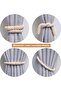 Two-piece magnetic curtain tieback set, handmade natural cotton rope curtain tiebacks, suitable for home curtains (beige). - 5