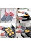 Two-pack oven mitts, heat-resistant mitts, heat-resistant mats, heat-resistant and non-slip grilling mitts, polyester-cotton baking mitts, for cooking - 4