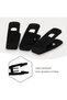 10 hanging clips - velvet clothes clips - non-slip and traceless clothes clips - suitable for towels, trousers, skirts, dolls, socks (7.1*2.2cm - black) - 2