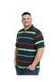 Men's Large Size Beneton Thin Striped Pique T-Shirt 3Xl-4Xl-5Xl-6Xl - 2