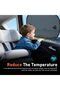 2-Piece Car Window Sunshade, Universal Side Window UV Protection Sunshade, Glare Blocking Suction Cup Curtain, Baby Sleep/Camping - 4