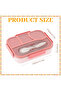 4-compartment bento box, 1100ml, made of polypropylene. - 3