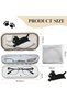 Hard Case Glasses Case Cute Cat Bow Heart Transparent Glasses Case Sunglasses Reading Glasses Wearable Case for Women Men Children Cleaning Cloth - 4