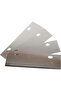 4-piece BBQ scraper blade set, baking tray scraper replacement blade accessories - Silver