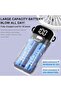Handheld fan, mini portable folding fan with a 2600mAh USB rechargeable battery, 5 wind speeds, battery powered, desktop fan with LED display and... - 4