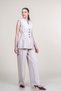 Women's Summer Stone Pilikaşeli Vest Trouser Set Stylish Daily Comfortable Two-Piece 1298 - 3