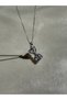 Steel Hourglass Necklace