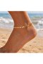 Pvd 316L Steel Sequined Foot Anklet - 2