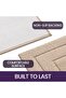 Bath Mat - 40 x 60 cm (Rectangular) - Fabric - Soft - Non-slip - Water-absorbent - Machine washable - High pile - Braided - Color: Beige - 2