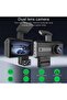 Car video recorder, dual-lens dashcam, night vision DVR video camera, 1080P FHD - 2