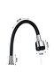 Modern Pull-Down Kitchen Tap, Chrome and Black Finish, Flexible Spout - 6