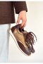 Reat Brown Leather Lace-Up Parachute Detailed Sports Shoes - 2