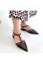 Canca brown patent leather flat shoes - 4