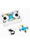 Mini Drone quadcopter remote control airplane high fall resistance toy (blue)