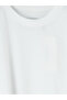 White Crew Neck Girl's T-Shirt - 4