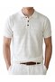 Men's Textured Knit Polo Shirt, Short Sleeve Old-Money Style