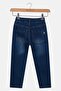 Toddlers Girl Embroidered Jeans, Wash Blue - 3