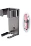 Iron Accessory Metal Support Stainless Steel Curler Support Drill-free Wall Mount Straightener Gray
