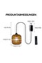 Two Battery-Powered Bohemian Pendant Light Sets Remote Control Wireless Rattan Pendant Lights Garden Camping Balcony LED Lights with Hooks - 2