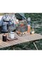 Outdoor Mini Portable Alcohol Stove Burner for Backpacking Hiking Camping Survival (Copper) - 4