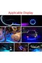 Set of 5 Red 30cm LED Strip Lights - 12V Waterproof Car Interior and Trunk Lighting, Self-Adhesive and Universally Applicable - 3