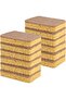 12-Pack Sisal Fiber Natural Scrubbing Sponges - Scratch-Resistant Kitchen Cleaners - Yellow