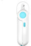 Nail clippers with LED lights, combining nail file and splash-proof functions, suitable for dogs, cats, rabbits and other animals, blue.