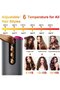 Cordless Automatic Hair Curler (White) USB Rechargeable Portable Travel Tool - 2