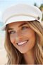 Women's Straw Captain Hat with Rope Detail Marine Sailor Cap Beach Hat - 4