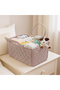 Foldable Baby Nursery Organizer Caddy with Removable Dividers & Carry Handles, Blush Pink - 6