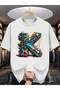 Summer Men's Patterned Short-Sleeve-Shirts With Letter Prints - 2
