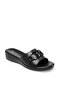 Decorative Buckle Slide Sandals