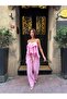 Women's Pink Ruffled Blouse and High-Waisted Palazzo Pants Set - 5