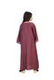 Girls Embroidery Detail Satin Jalabiya - 5