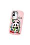 Vivo Y29 Compatible Case Camera Protector Pink Silicone Couple Phone Case Panda Pattern - 3