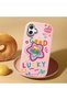 Samsung Galaxy A07 Compatible Case Camera Protector Pink Silicone Couple Phone Case Heart Pattern - 2