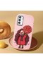 Samsung Galaxy M23 Compatible Case Camera Protector Pink Silicone Couple Phone Case Girl Patterned - 2