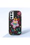 Realme C65 Compatible Case Camera Protector Black Silicone Couple Phone Case Heart Pattern