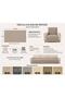 Single Sofa Cover 110X175 cm |   3-Seat Sofa Seat Cover |   Chenille Jacquard Non-Slip Washable Sofa Throw Sofa Bed Cover - 2