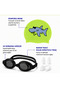 High Quality Children's Silicone Swimming Cap and Goggles Set 4-10 Years Old Pro Kids Pool-Sea Swimming Cap + Nose Ear Plug - 2