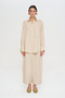 Women's Single Pocket Flowy Relaxed Fit 100% Linen Shirt - 3