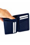 Genuine Leather Vertical Navy Blue Men's Wallet with Gift Box Mcz3040 - 3