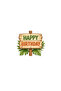 6-Piece Safari Animals Themed Cake Toothpicks Happy Birthday Cake Decoration - 5