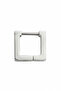 Unisex Silver Color Surgical Steel Square Hoop Earring 1 Piece