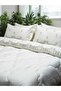 Sırma Gold Glitter Embroidered Cream Color Double Winter Sleeping Set - 5